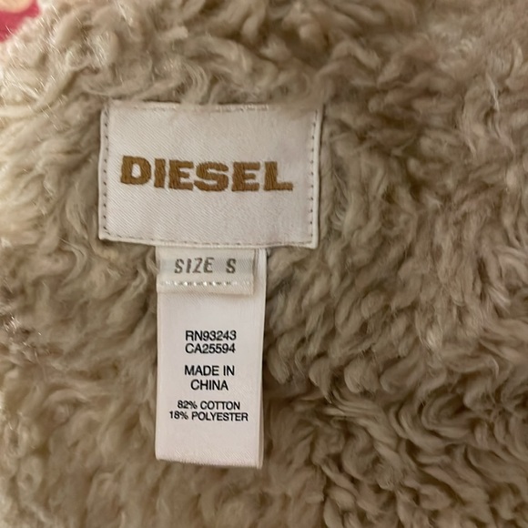 Vintage Diesel Sherpa lined heather gray men’s jacket - Picture 14 of 15